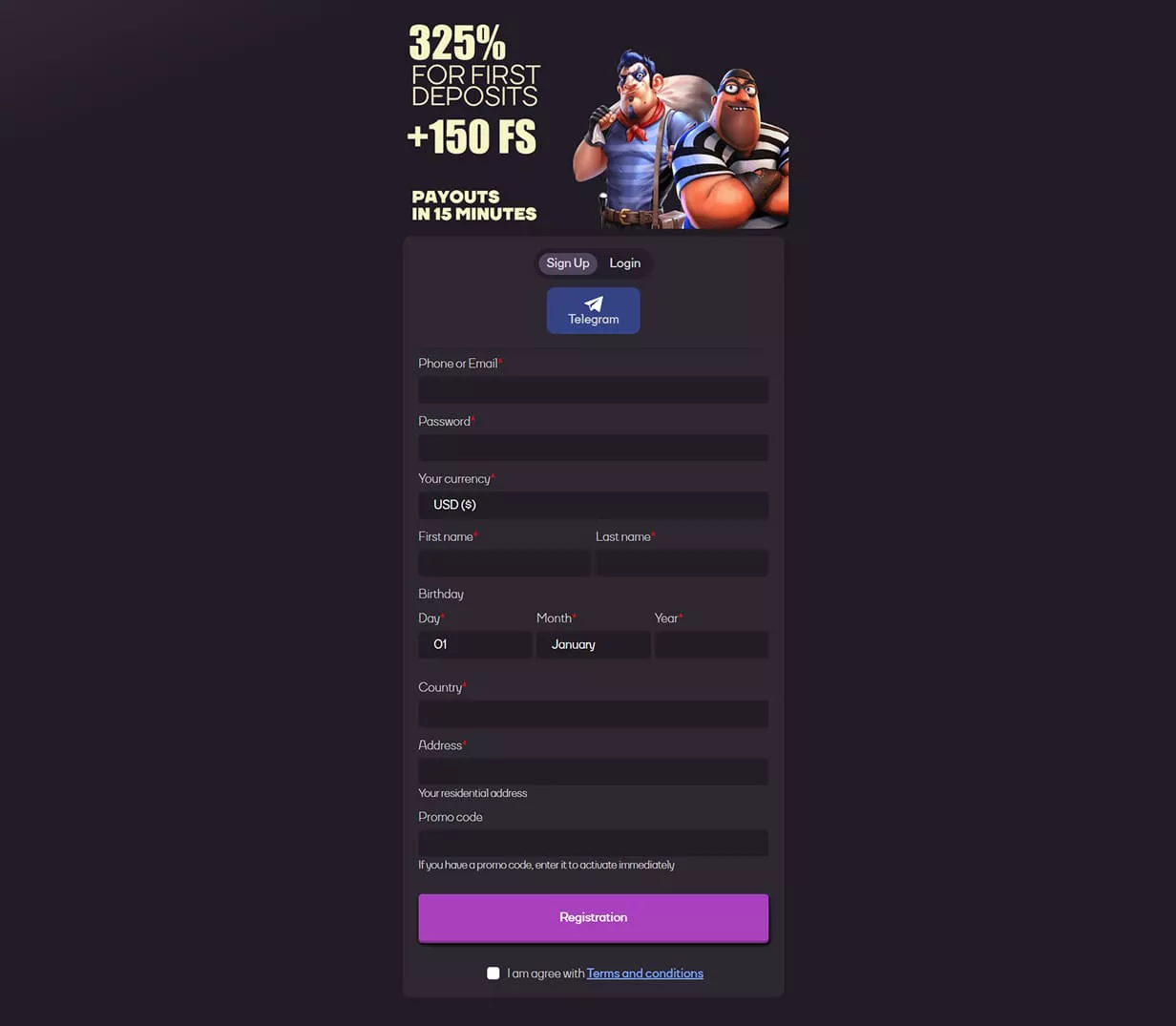 SYKAAA Casino регистрация
